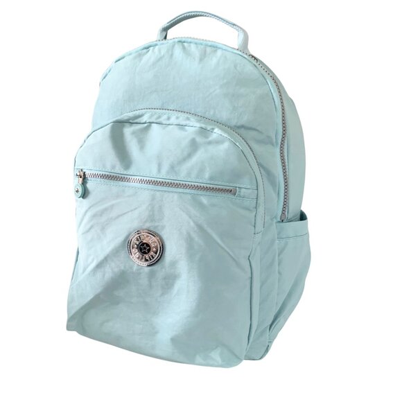 brand new Kipling 45cm 15" backpack Seoul large openside pocket light green - Picture 5 of 10